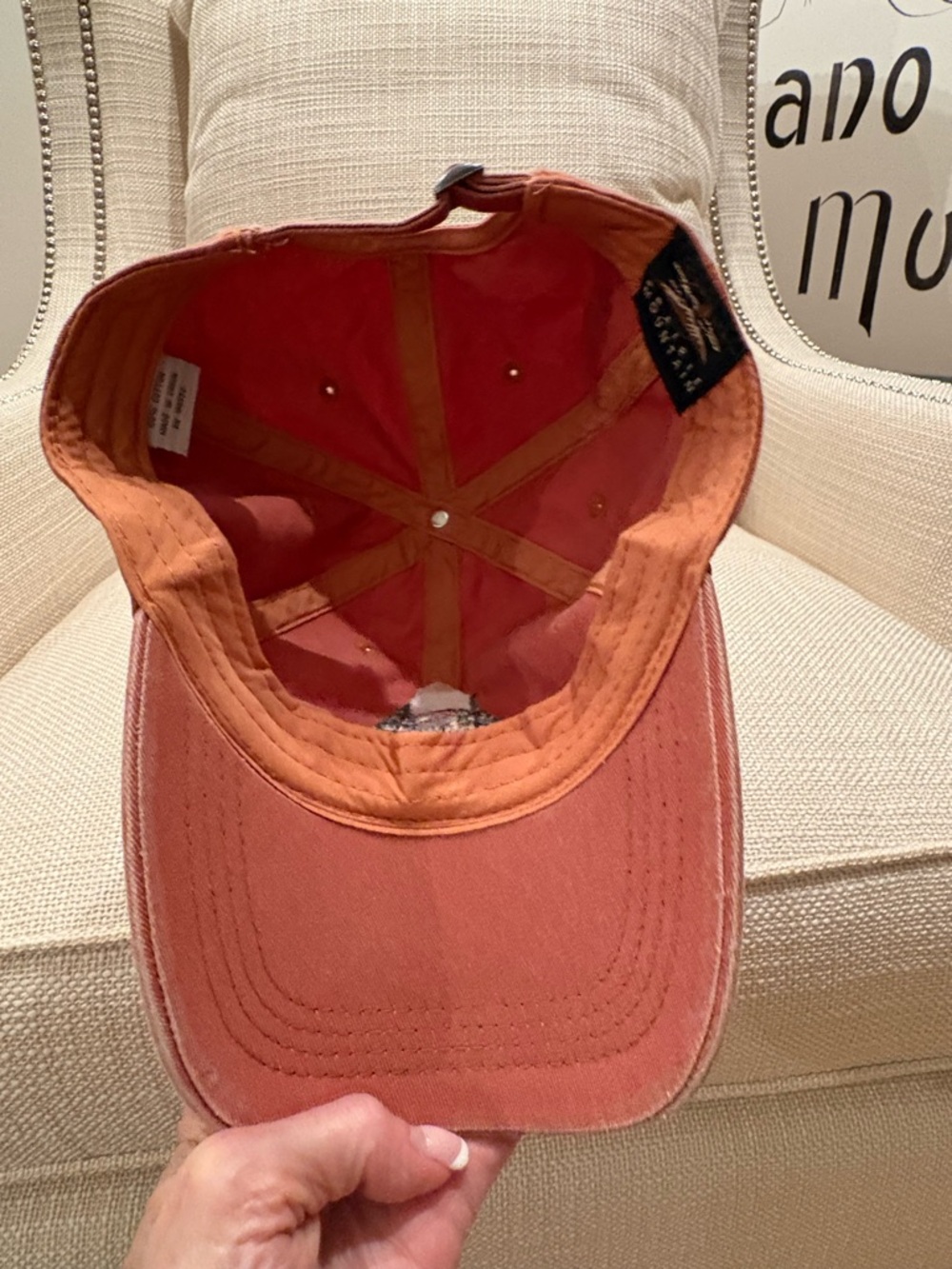Rocky Mountain National Park Burnt Orange Cotton Washed/Embroidered Mountain Hat - Picture 7 of 9